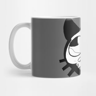 Halloween Black Cat Skull Mug